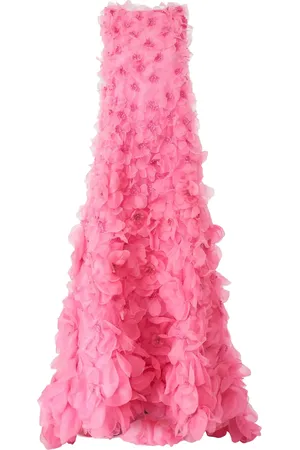 Carolina Herrera Floral-appliqué gown