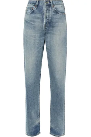 Saint Laurent Distressed high-waisted jeans