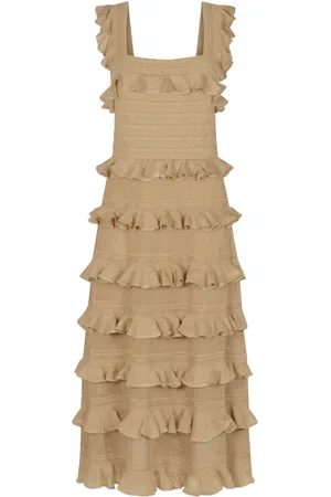 ZIMMERMANN Ruffled midi skirt