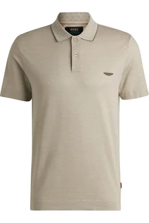 HUGO BOSS Logo-patch polo shirt