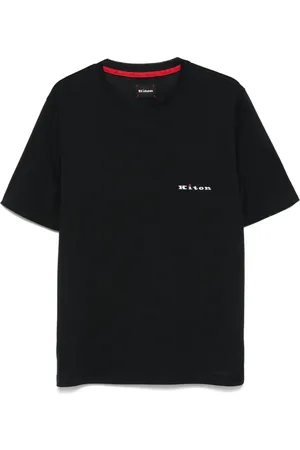 Kiton Logo-embroidered T-shirt