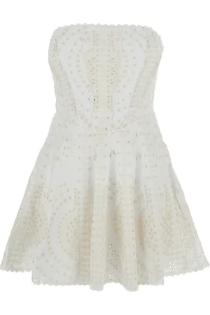 CHARO RUIZ IBIZA Broderie-anglaise strapless dress