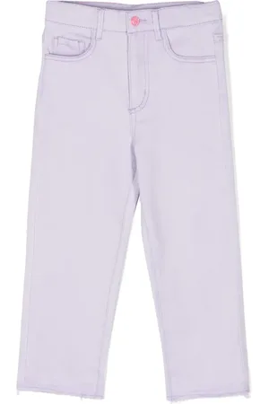 Billieblush Contrasting-pocket straight-leg jeans