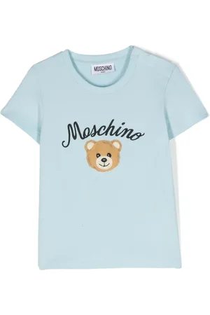 Moschino Logo-embroidered crew-neck T-shirt