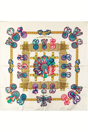 Hermès 20th Century Les Rubans du Cheval Silk Scarf scarves