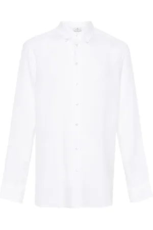 Etro Pegaso-embroidered linen shirt