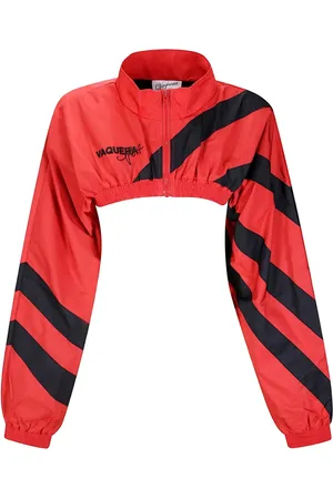 Vaquera Logo-embroidered cropped jacket