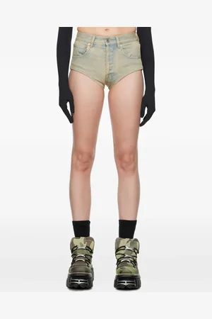 Vetements High-waisted denim shorts