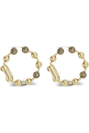 Marc Jacobs The Monogram ball-chain hoop earrings
