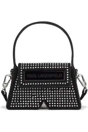 Karl Lagerfeld IKON/K crystal-embellished nano bag