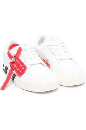 OFF-WHITE Vulcanized leather lace-up sneakers