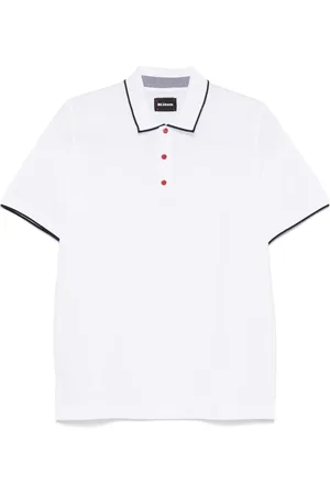 Kiton Contrasting-trim polo shirt