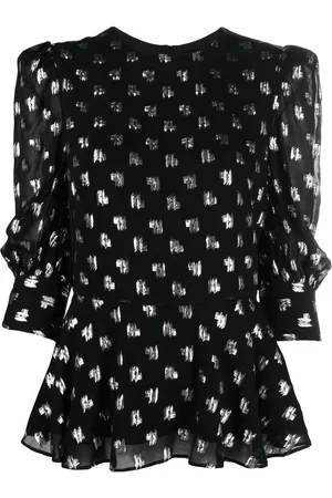 Karl Lagerfeld Monogram-pattern flared blouse