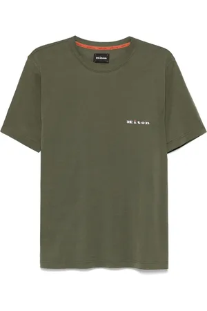 Kiton Logo-embroidered T-shirt