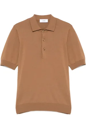 LARDINI Fine-knit polo shirt