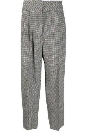 Fabiana Filippi Houndstooth pleated tailored trousers