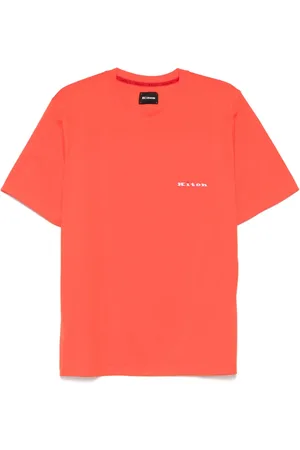 Kiton Logo-embroidered T-shirt