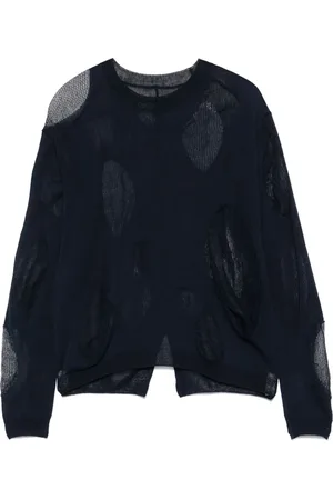 YOHJI YAMAMOTO Drop stitch-knit top
