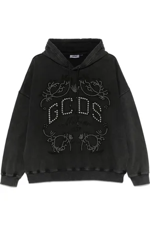 GCDS Logo-patch hoodie