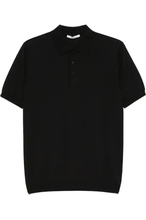 KANGRA CASHMERE Fine-knit polo shirt