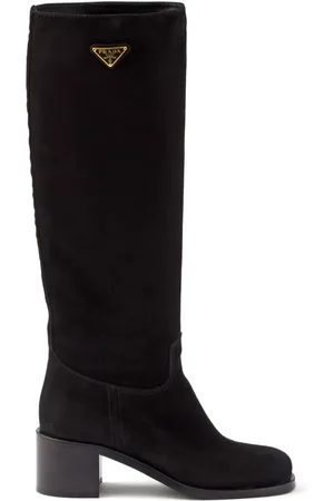 Prada 55mm suede boots