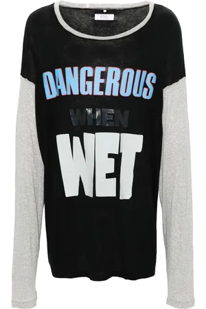 ERL Distressed colourblock T-shirt