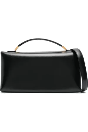 Marni Prisma logo-stamp leather tote bag
