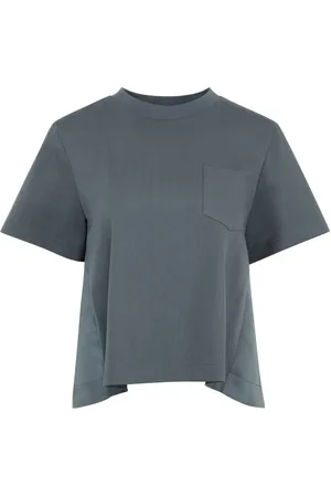 SACAI Pleated-back T-shirt