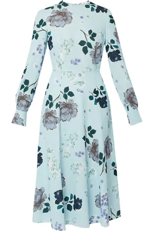Erdem A-line long-sleeve midi dress
