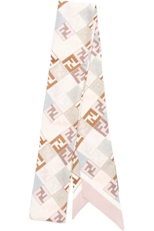Fendi Monogram-print silk scarf