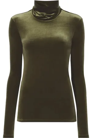 Proenza Schouler Velvet-effect roll-neck top