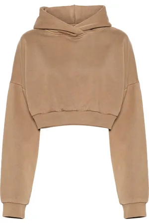 Entire Studios Organic-cotton cropped hoodie