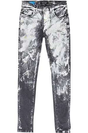 Purple Brand Paint-detail "Black" jeans