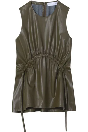 Proenza Schouler Sleeveless faux-leather top