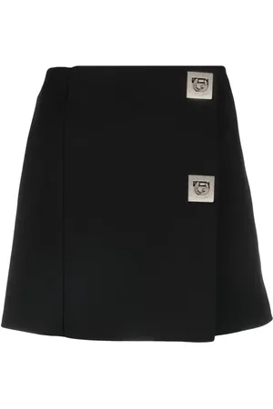 Givenchy G-Lock buckle wrap skirt