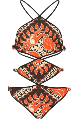 VALENTINO GARAVANI Archive Manifesto cut-out swimsuit