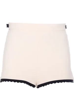 Elisabetta Franchi Embroidered double-layered shorts