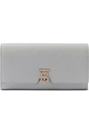 Burberry Logo-plaque grained leather wallet
