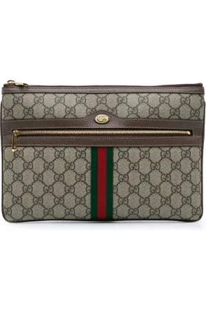 Gucci 2016-present Large GG Supreme Ophidia Web clutch bag