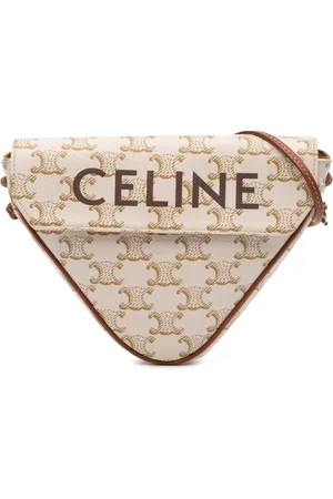 Céline 2020 Coated Canvas Triomphe Triangle crossbody bag