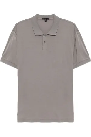 James Perse Luxe lotus jersey polo shirt