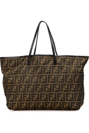 Fendi 2000-2010 Medium Zucca Canvas Roll tote bag