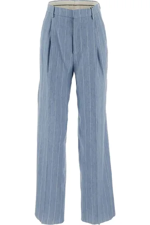 TAGLIATORE Striped straight-leg trousers