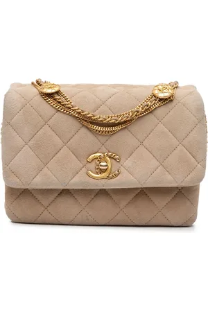 CHANEL 2021-2024 Mini Quilted Velvet Precious Buttons Chain Flap shoulder bag