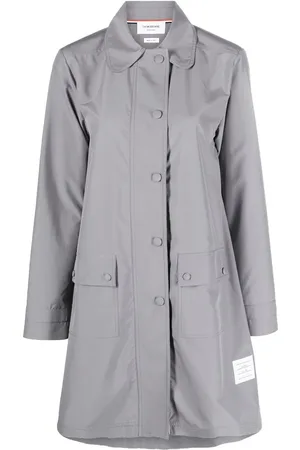 Thom Browne Round-collar overcoat