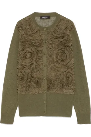 Fabiana Filippi Tulle-detail cardigan