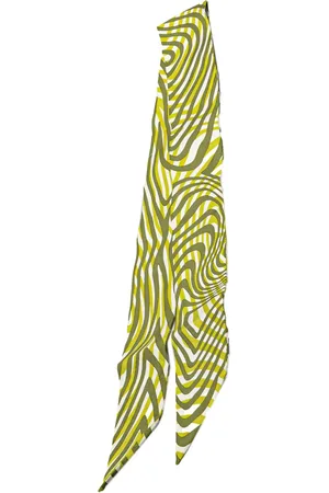 Hermès 1990-2024 Refined Waves Twilly Silk Scarf scarves