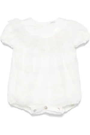 MONNALISA Tulle-overlay romper