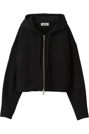 Miu Miu Zip-up cropped hoodie