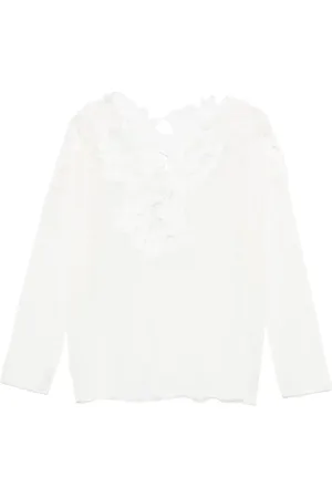 ERMANNO SCERVINO Floral-lace sweater